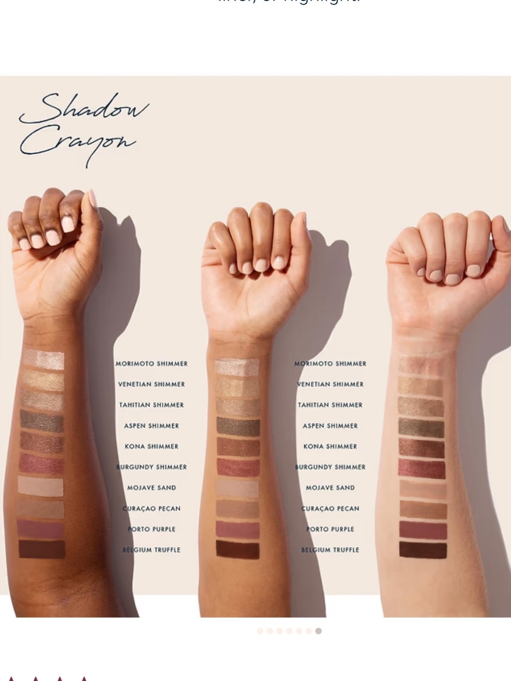 NWB treStiQue Mini Shadow Crayon - Aspen Shimmer Tan Golden Eyeshadow Neutral - Picture 2 of 4